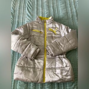 Puma Silver Light Puffer Jacket, Girl